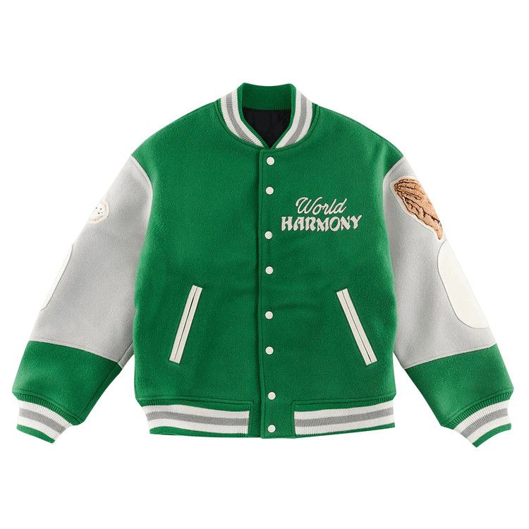 SAINT Mxxxxxx Pigeon Varsity Jacket 'Green'