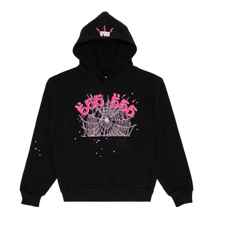 Sp5der Angel Number Hoodie 'Black'