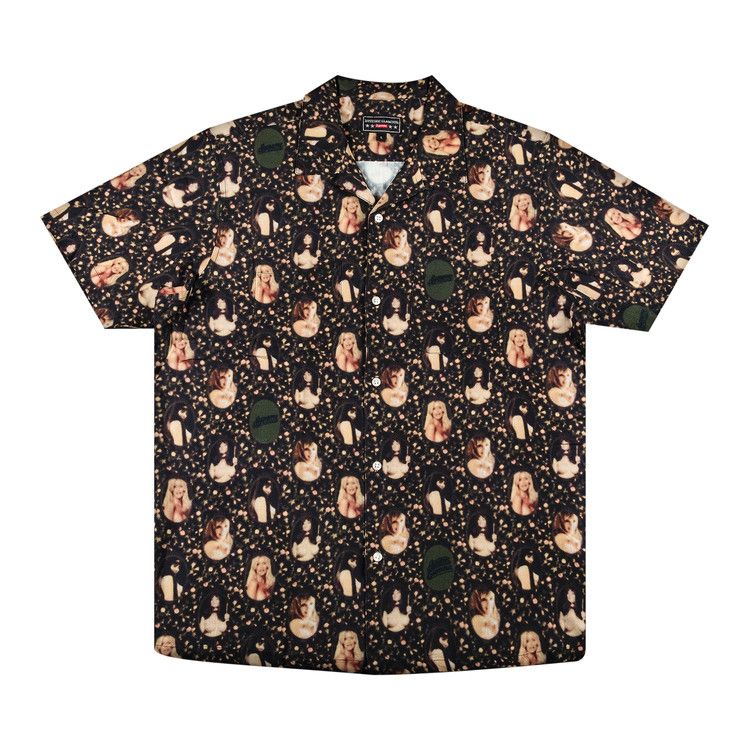 Supreme x Hysteric Glamour Blurred Girls Rayon Short-Sleeve Shirt 'Black'