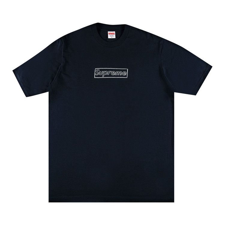 Supreme x KAWS Chalk Logo Tee 'Navy'