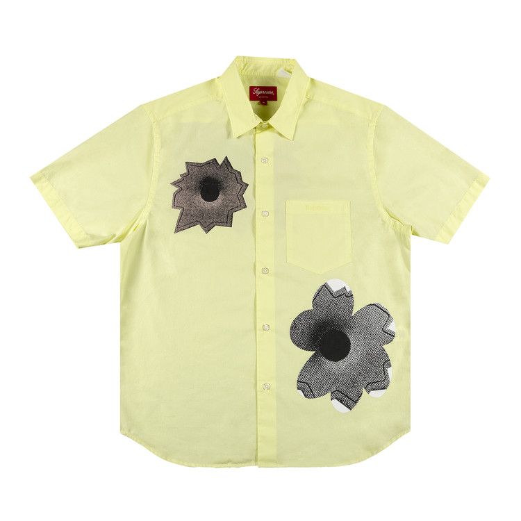 Supreme x Nate Lowman Short-Sleeve Shirt 'Pale Yellow'
