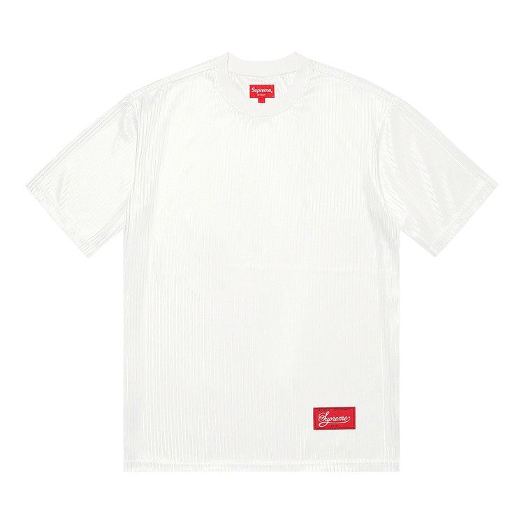 Supreme Gradient Mesh Stripe Jersey 'White'