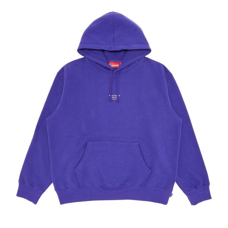 Supreme World Famous Micro Hooded Sweatshirt 'Purple'