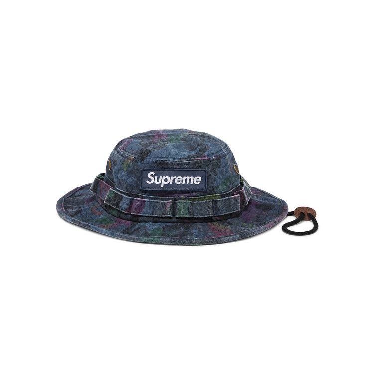 Supreme Washed Canvas Boonie 'Navy Camo'
