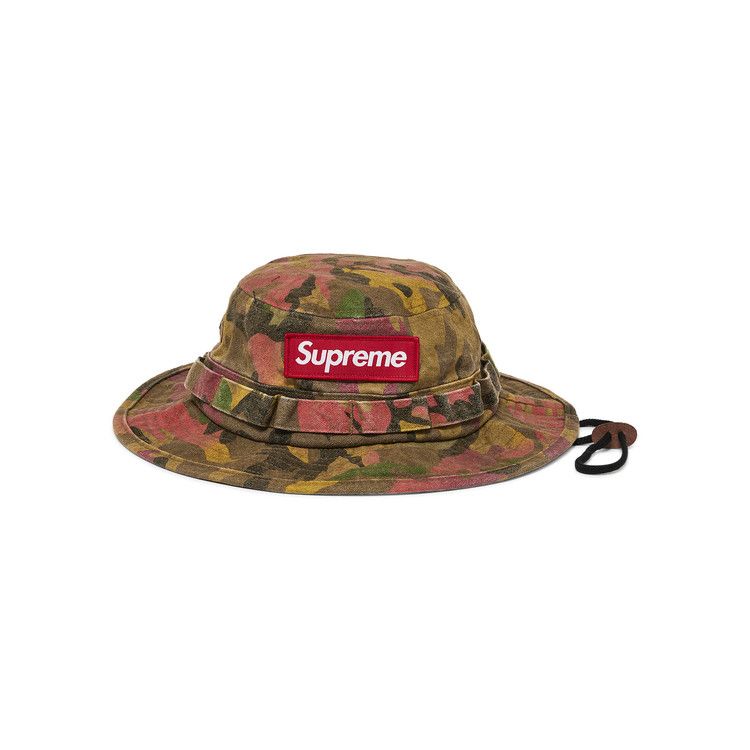 Supreme Washed Canvas Boonie 'Tan Camo'