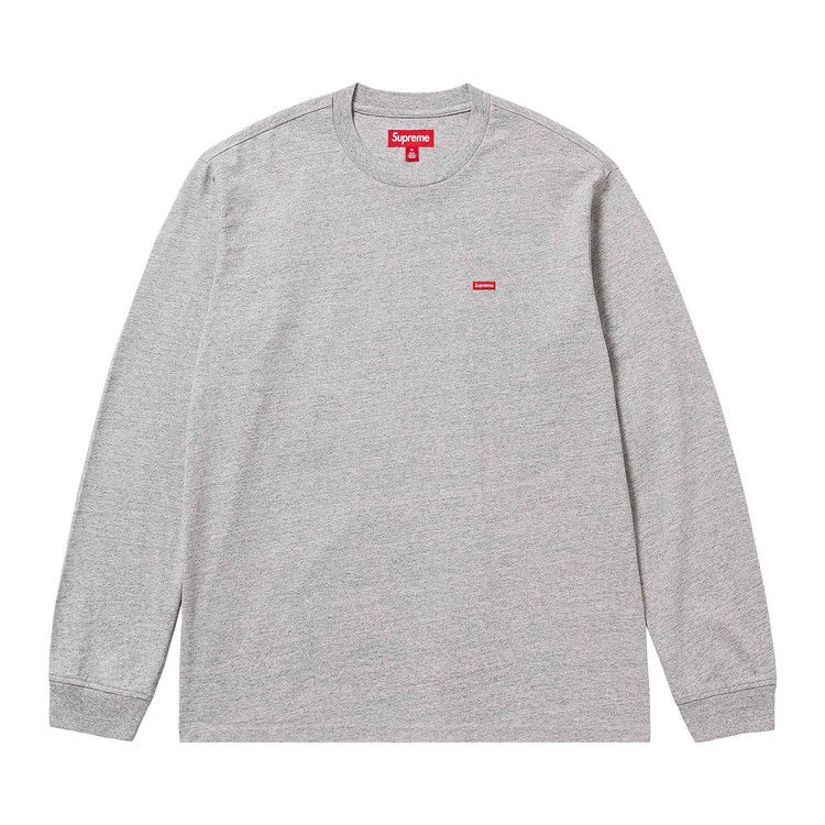 Supreme Small Box Long-Sleeve Tee 'Heather Grey'