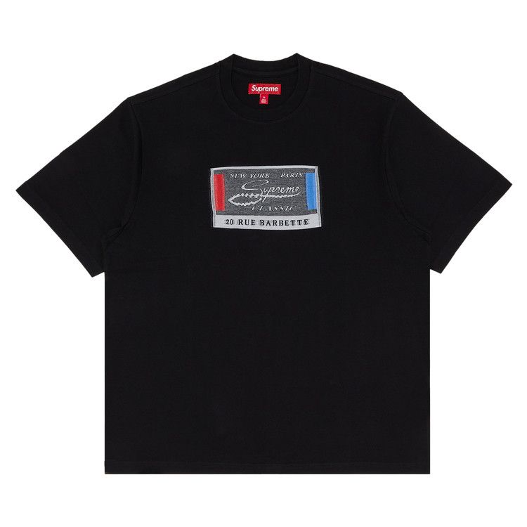 Supreme Intarsia Label Short-Sleeve Top 'Black'