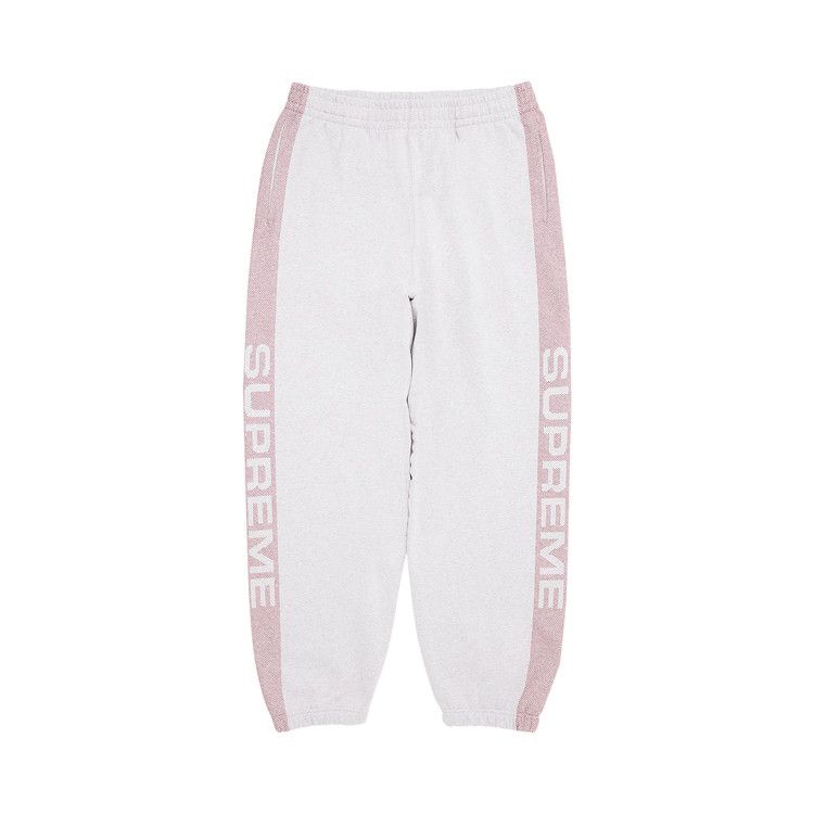 Supreme Jacquard Stripe Sweatpant 'Ash Grey'