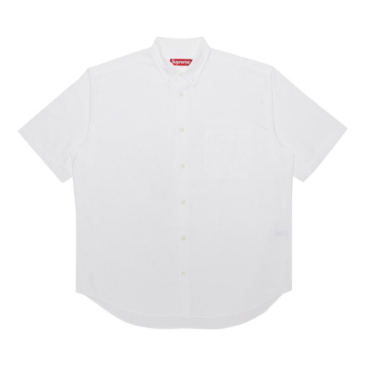 Supreme Loose Fit Short-Sleeve Oxford Shirt 'White'