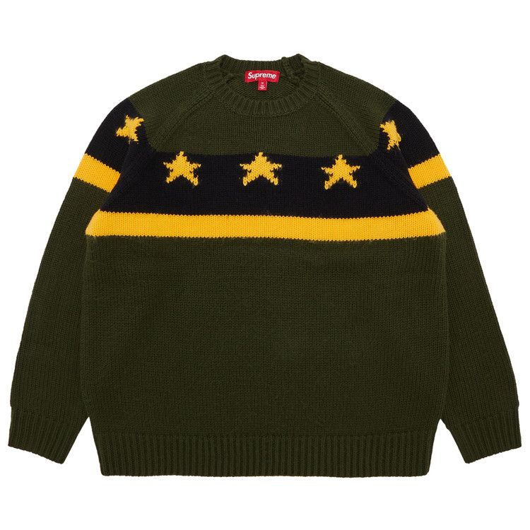 Supreme Stars Sweater 'Green'