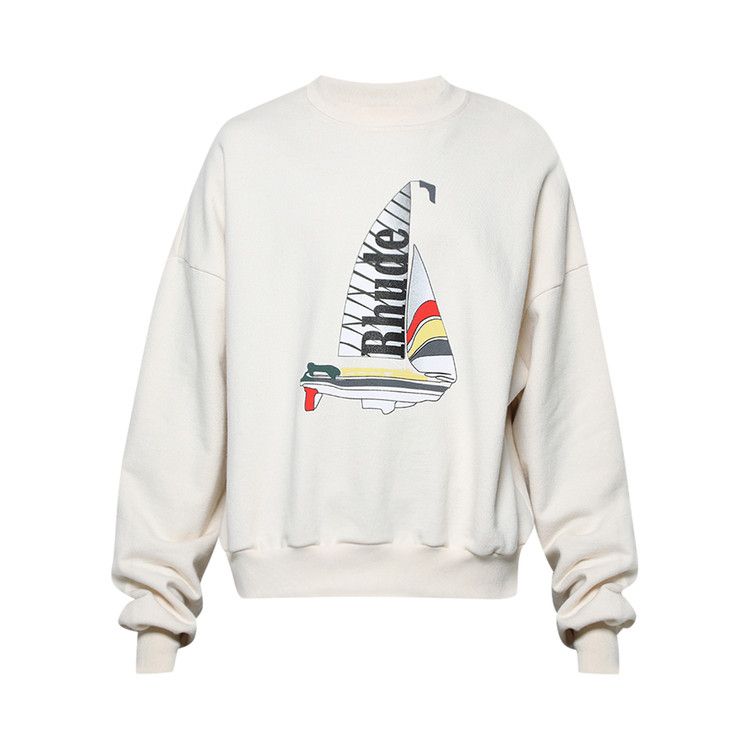 Rhude Catamaran Champion Crewneck 'Cream'
