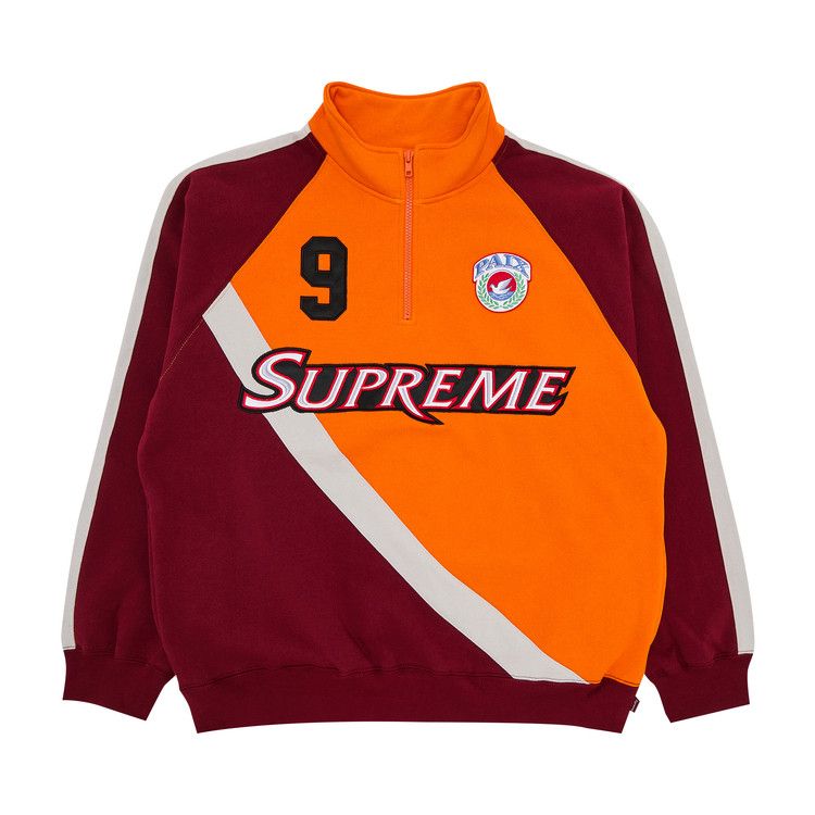 Supreme Equipé Half Zip Sweatshirt 'Dark Orange'