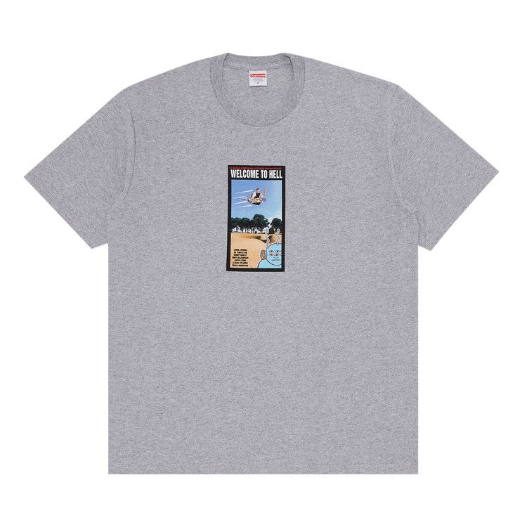 Supreme x Toy Machine Welcome To Hell Tee 'Heather Grey'