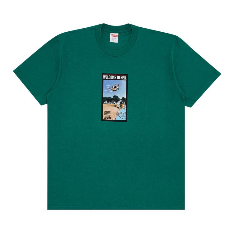 Supreme x Toy Machine Welcome To Hell Tee 'Light Pine'