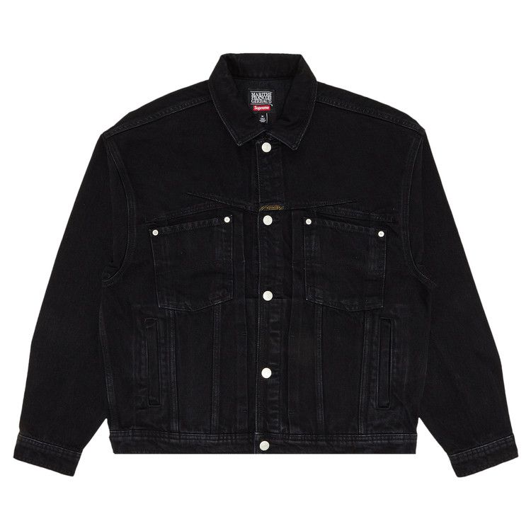 Supreme x Martithé + François Girbaud X-Seam Denim Trucker Jacket 'Black'