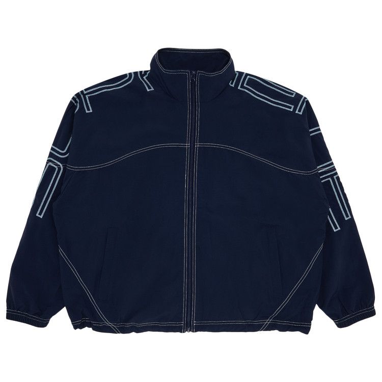 Supreme Spellout Embroidered Track Jacket 'Navy'