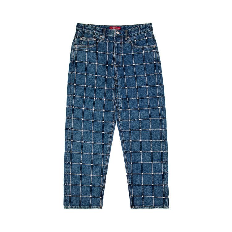 Supreme Studded Seam Loose Fit Jean 'Blue'