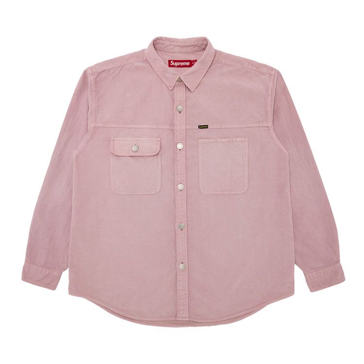Supreme Washed Corduroy Shirt 'Dusty Pink'