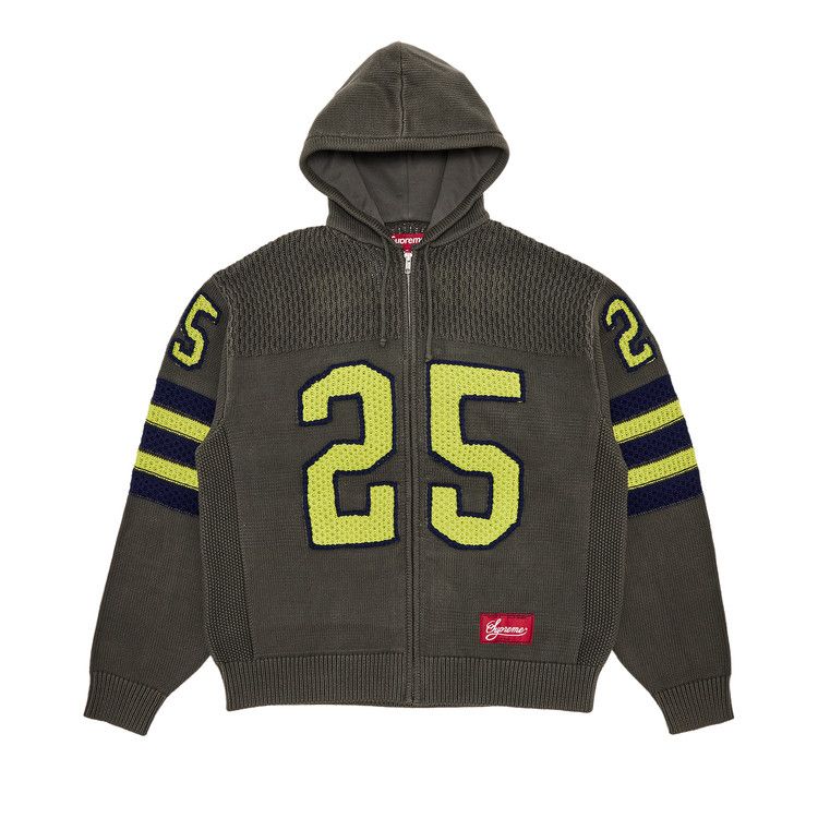 Supreme Sport Zip Up Hooded Sweater 'Grey'