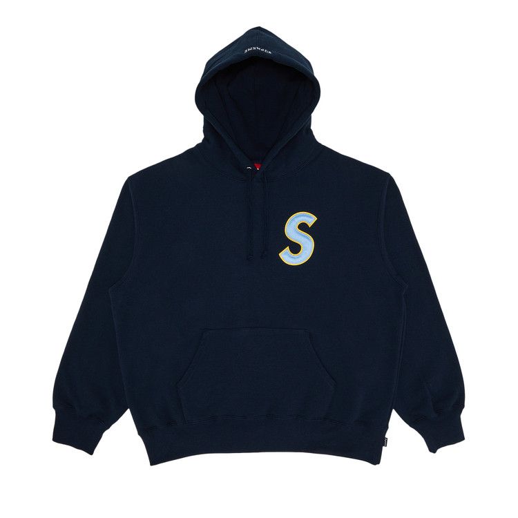 Supreme S Logo Hooded Sweatshirt 'Navy'