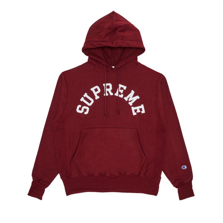 Supreme Champion Hooded Sweatshirt 'Cardinal'