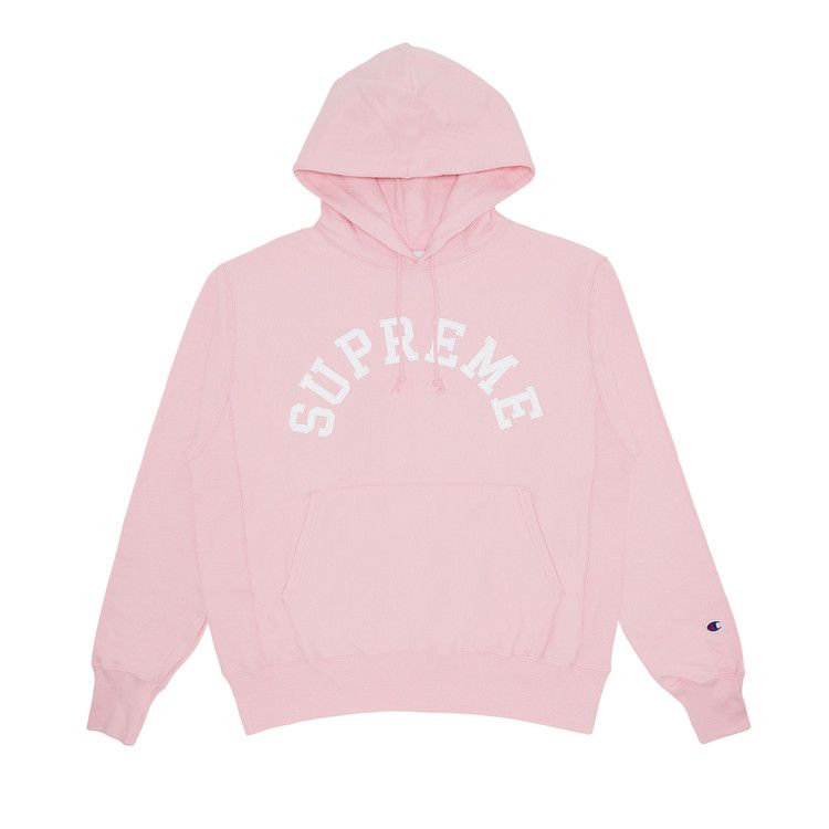 Supreme Champion Hooded Sweatshirt 'Pink'