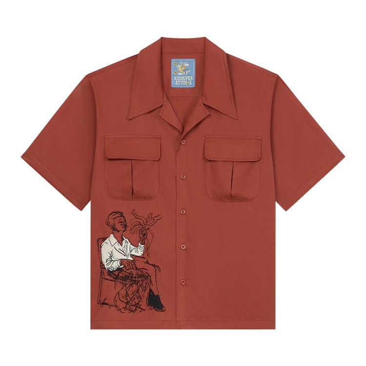 KidSuper Tecnacolor Dreams Lycra Shirt 'Burgundy'