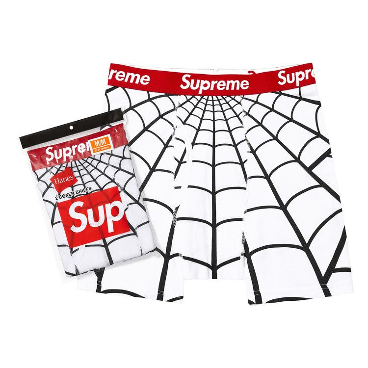 Supreme x Hanes Spider-Man Boxer Briefs (2 Pack) 'White'