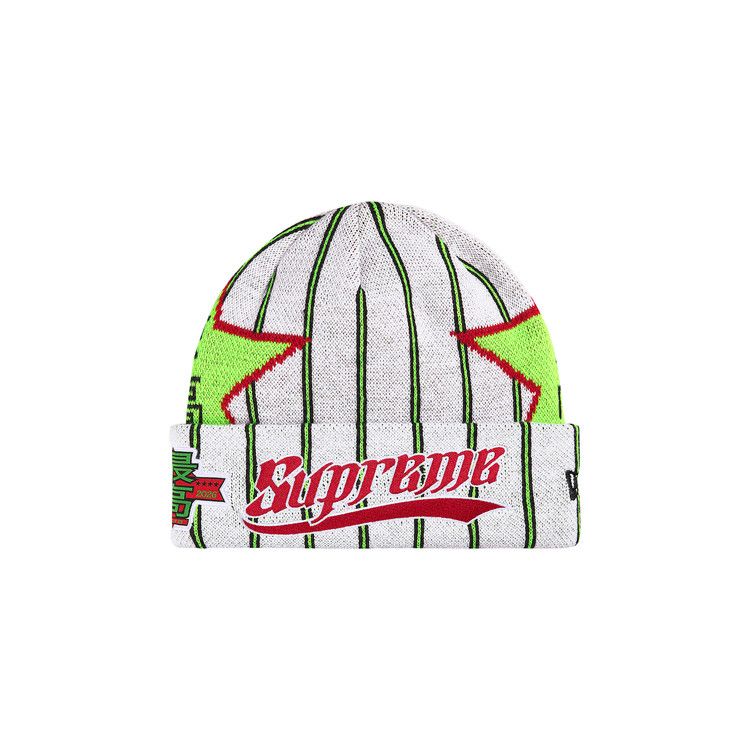 Supreme New Era Stars Beanie 'Stripe'