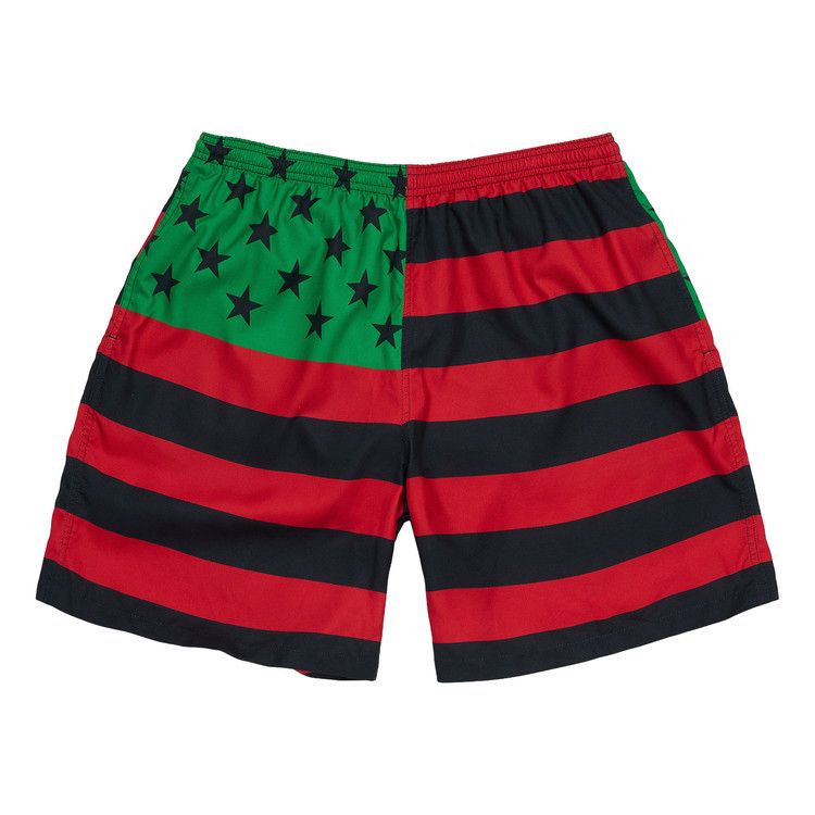 Denim Tears Flag Swim Trunks 'Red/Black/Green (Rbg)'