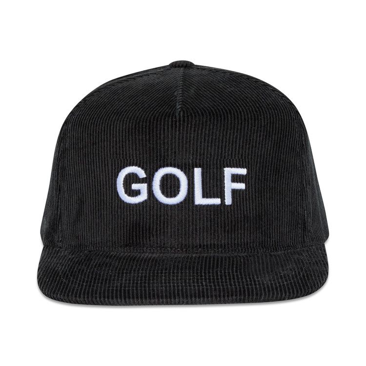 GOLF WANG Corduroy 5 Panel Strapback 'Black'