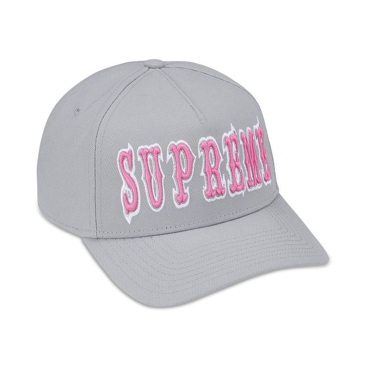 Supreme Gothic Outline Adjustable New Era 'Grey'