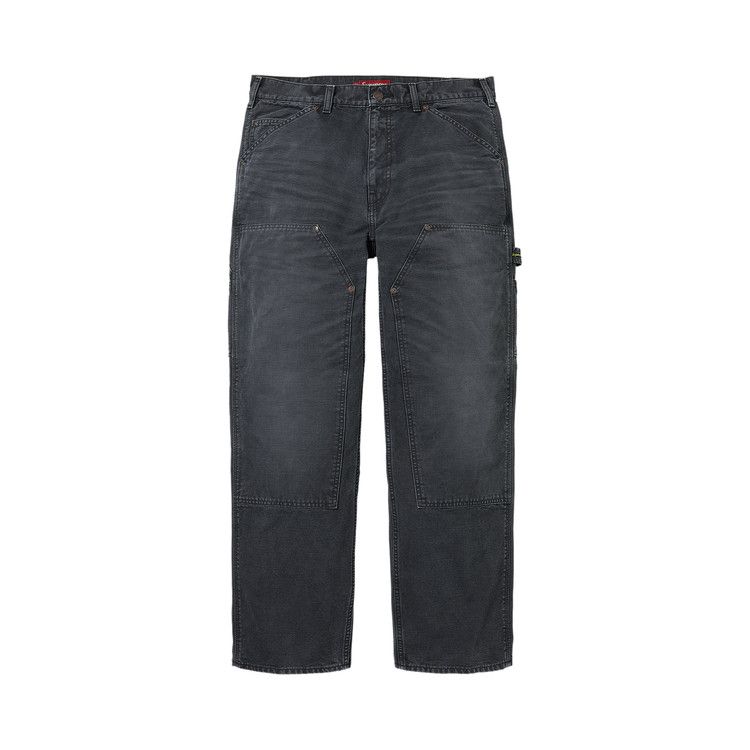 Supreme Worn Double Knee Painter Pant 'Black'