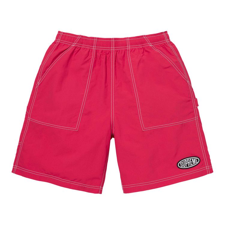 Supreme Nylon Painter Short 'Magenta'