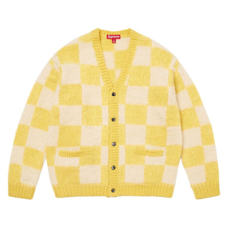 Supreme Checkerboard Cardigan 'Yellow'