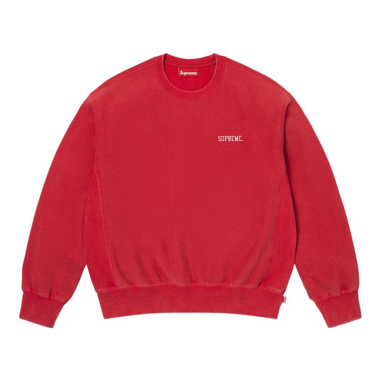 Supreme Washed Crewneck 'Red'