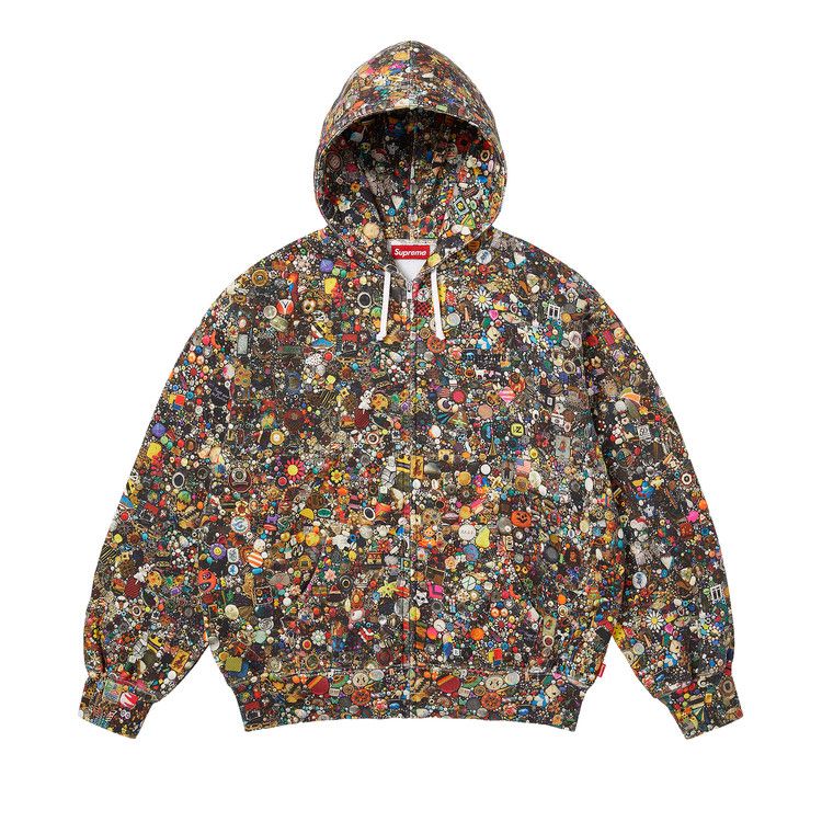 Supreme x Mike Kelley Zip Up Hooded Sweatshirt 'Multicolor'