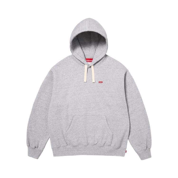 Supreme Small Box Drawcord Hooded Sweatshirt 'Heather Grey'
