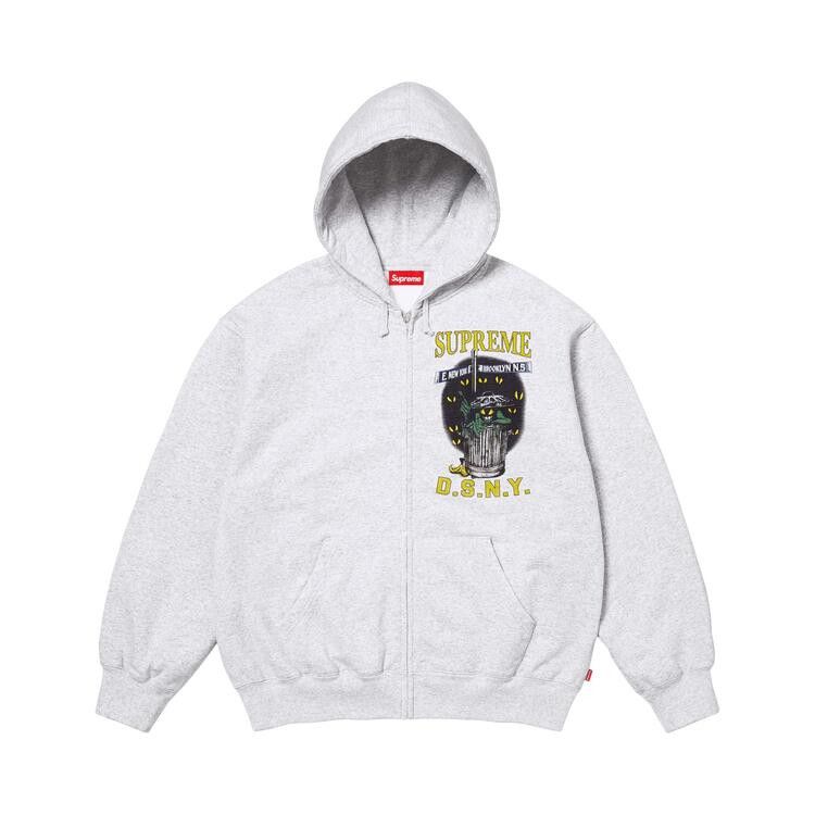 Supreme x Dsny Zip Up Hooded Sweatshirt 'Ash Grey'
