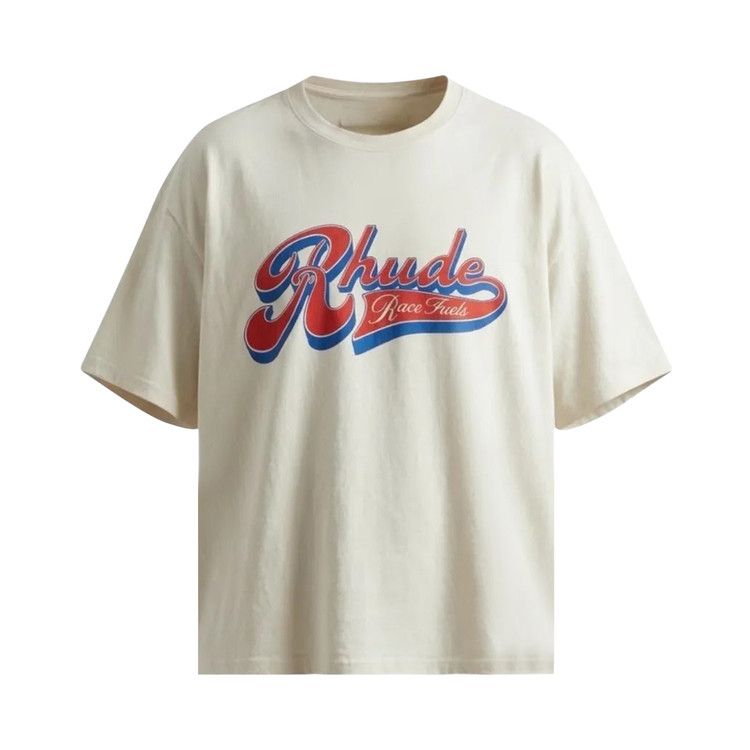 Rhude Pit Stop Tee 'Vintage White/Red/Blue'