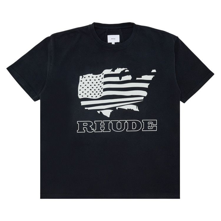 Rhude Banner Tee 'Vintage Black/White'