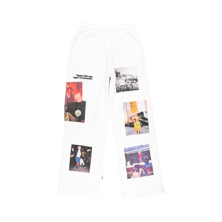 *Better With Age Ricky Waffle Sweatpants 'White'