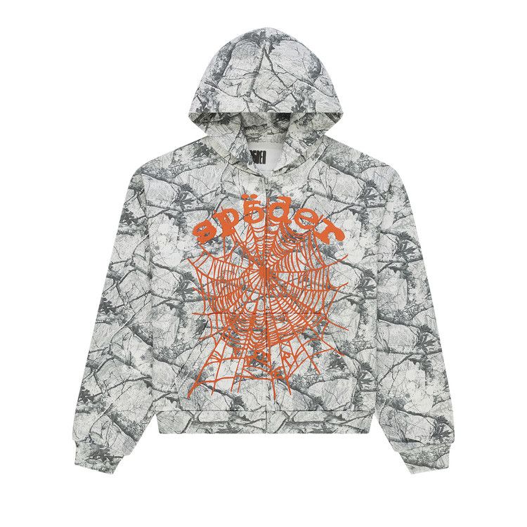 Sp5der Realtree OG Web V2 Zip Hoodie 'White Camo'
