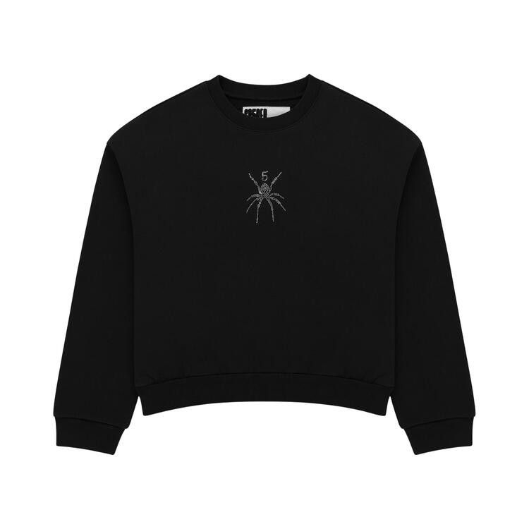Sp5der Rhinestone Tm Crewneck 'Black'
