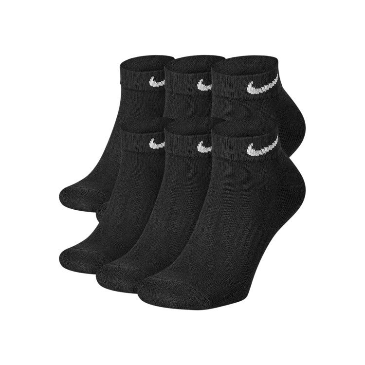 Nike Everyday Cushioned Low Socks Dri-Fit (6 Pairs) 'Black/White'
