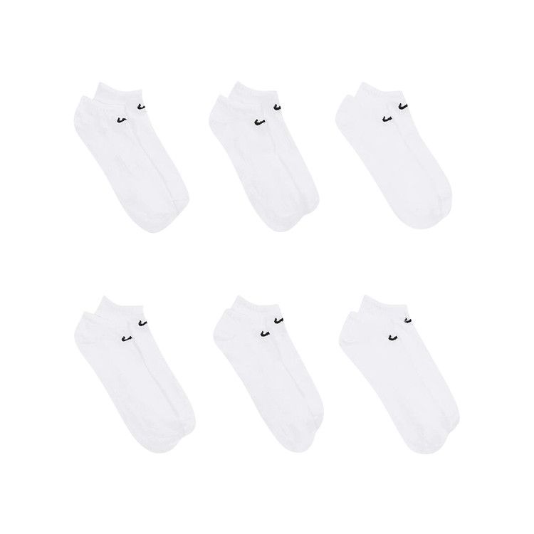 Nike Everyday Lightweight No-Show Socks (6 Pairs) 'White/Black'