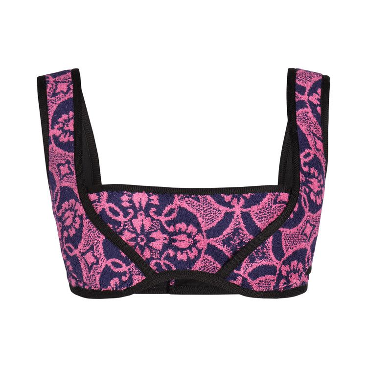 Marine Serre Oriental Towels Brassiere 'Oriental Fuschia'