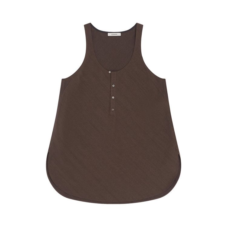 Lemaire Bias Cut Tank Top 'Walnut'