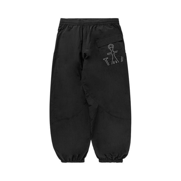 JW Anderson Anchor Logo Embroidered Twisted Joggers 'Black'