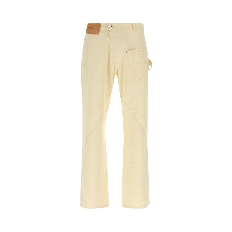 JW Anderson Twisted Workwear Trousers 'Lemon'